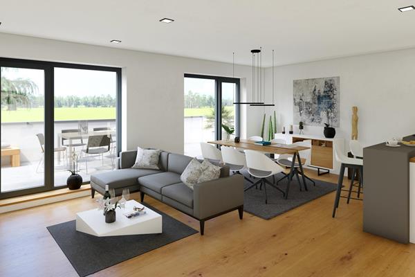 Perspectives intérieures - Grand projet de construction : 7 appartements exclusifs à Heinerscheid