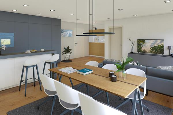 Perspectives intérieures - Grand projet de construction : 7 appartements exclusifs à Heinerscheid