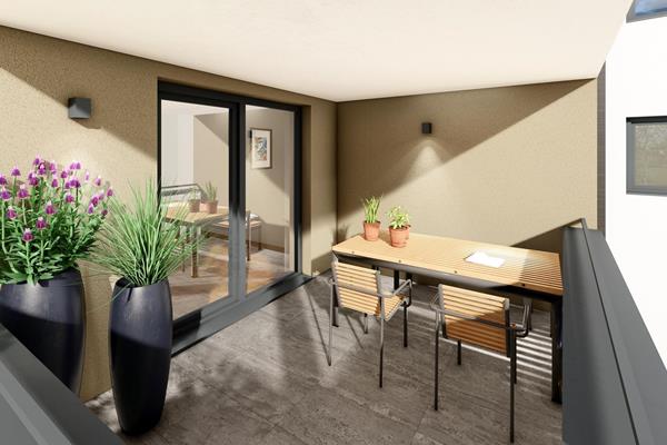 Perspectives intérieures - Grand projet de construction : 7 appartements exclusifs à Heinerscheid