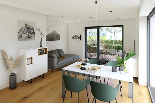 Perspectives intérieures - Grand projet de construction : 7 appartements exclusifs à Heinerscheid