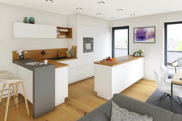 Perspectives intérieures - Grand projet de construction : 7 appartements exclusifs à Heinerscheid