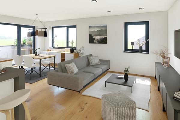 Perspectives intérieures - Grand projet de construction : 7 appartements exclusifs à Heinerscheid